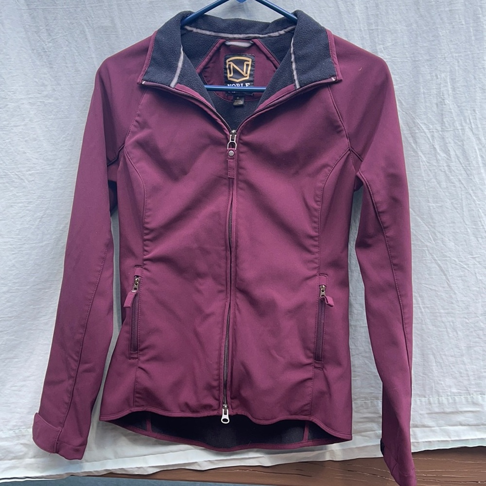 Lightweight zip up with fleece lining